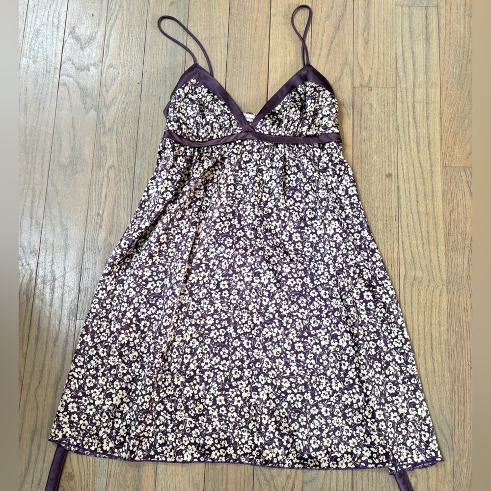 Vintage Silk Floral Dress